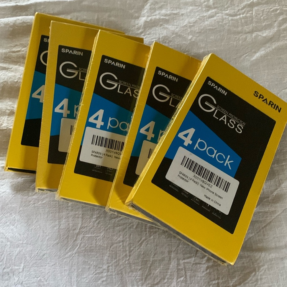 19 screen protectors total Sparin tempered glass